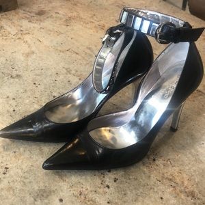 GUESS ankle strap with studs high heel - worn Size 6